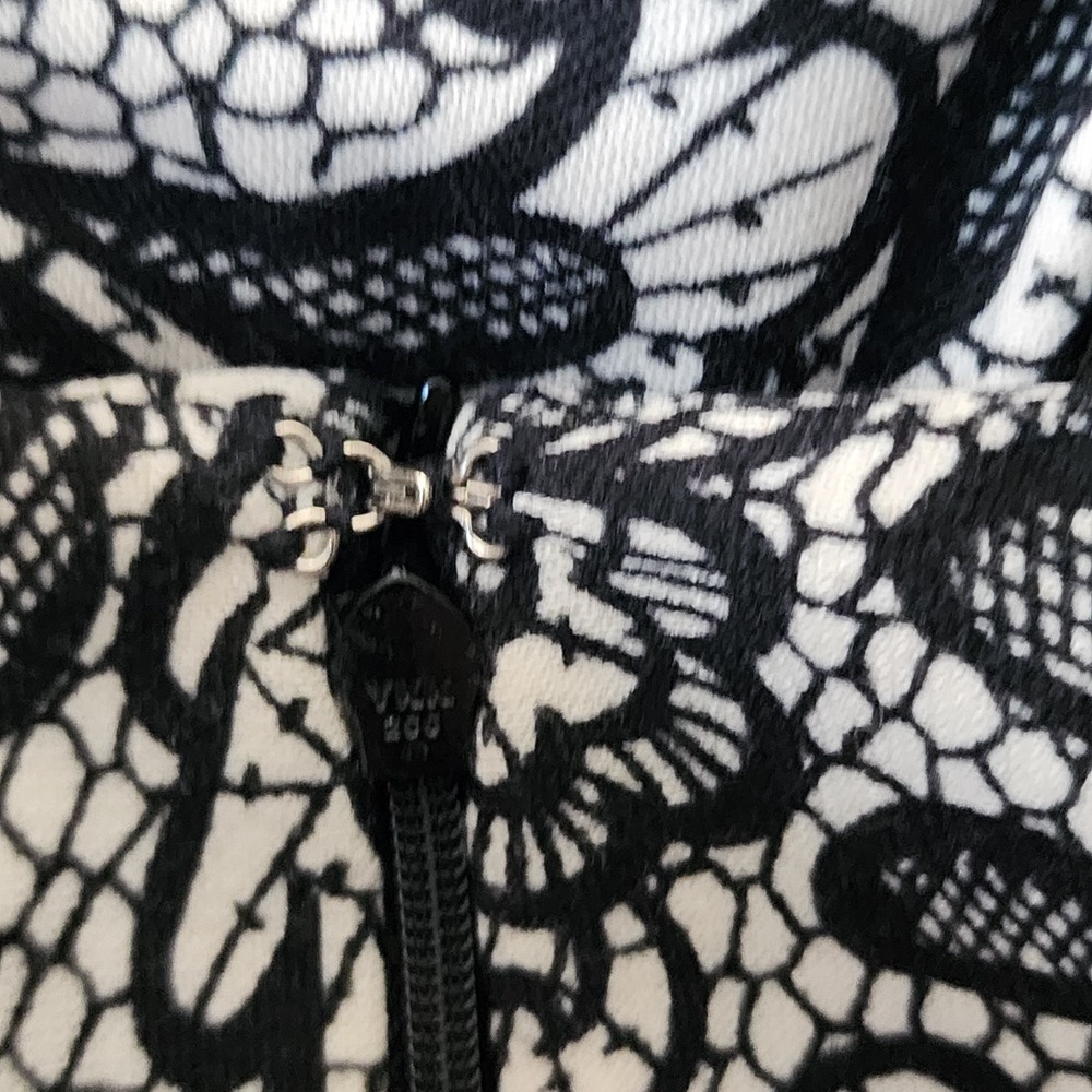 Lane Bryant Skirt Womens Plus Size 20 Black‎ White Paisley Floral Comfort Waist - Picture 6 of 7